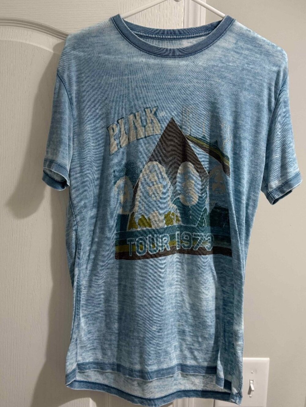 Lucky Brand Pink Floyd Tour 1973 Men's Size Small Blue T-Shirt